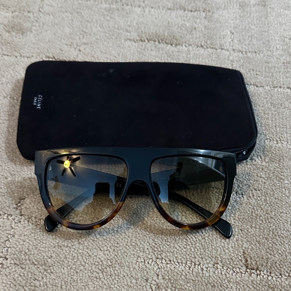Celine Black and Brown Sunglasses - Picture 8 of 8